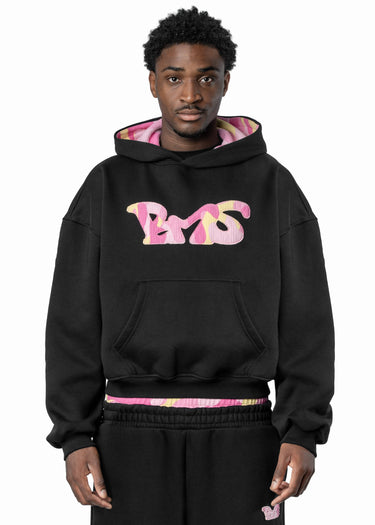 BLACK CAMO PINK HOODIE