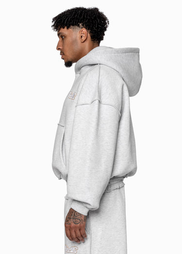 BMS PATCH GREY HOODIE