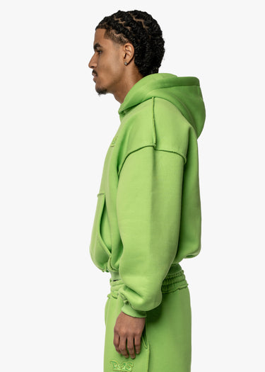 BMS PATCH - TOXIC GREEN HOODIE
