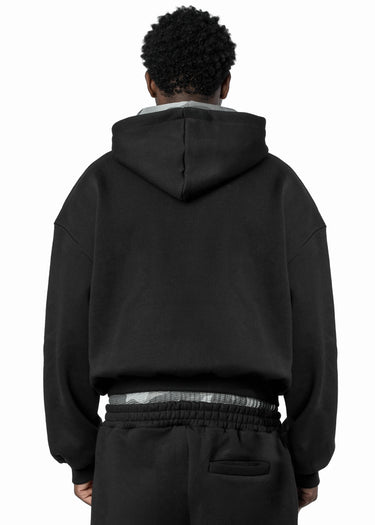 BLACK CAMO GREY HOODIE