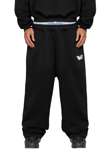 WAFFLE CAMO BLACK BABY BLUE JOGGER 58