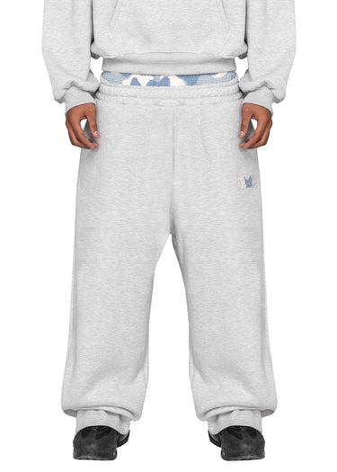 WAFFLE CAMO GREY BABY BLUE JOGGER Front