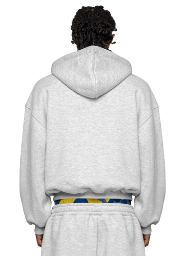 WAFFLE CAMO GREY NAVY YELLOW Hoodie Rücken
