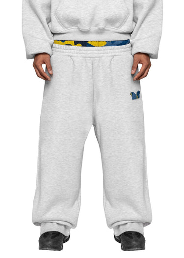 WAFFLE CAMO GREY NAVY YELLOW Jogger Front