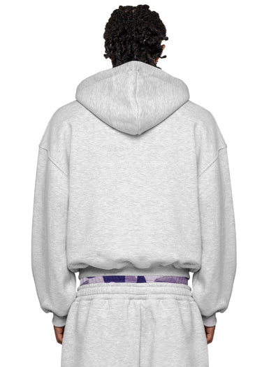 WAFFLE CAMO GREY PURPLE HOODIE Rücken