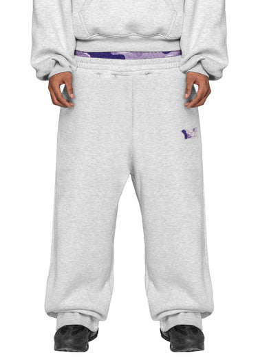 WAFFLE CAMO GREY PURPLE JOGGER Front