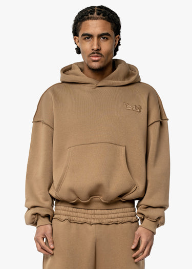 BMS PATCH - DARK BEIGE HOODIE