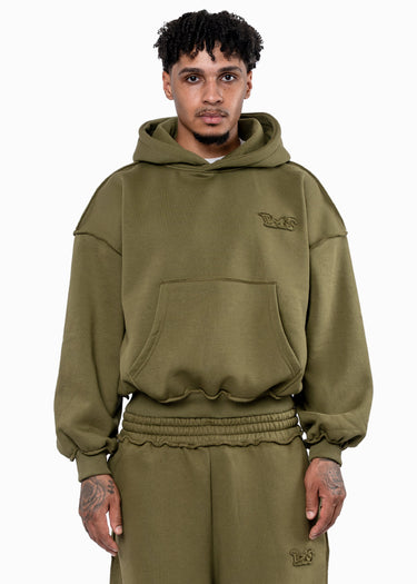 BMS PATCH OLIVE HOODIE