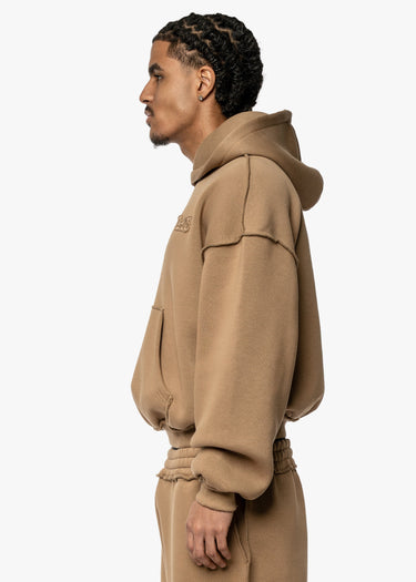 BMS PATCH - DARK BEIGE HOODIE