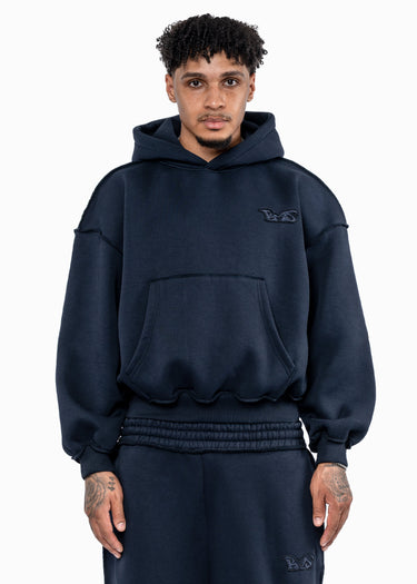 BMS PATCH NAVY HOODIE