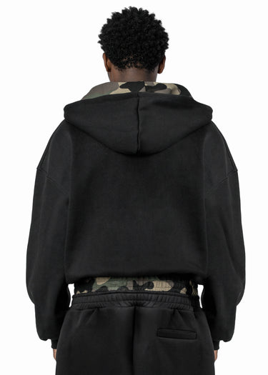BLACK CAMO GREEN HOODIE