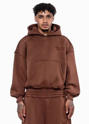BMS PATCH BROWN HOODIE