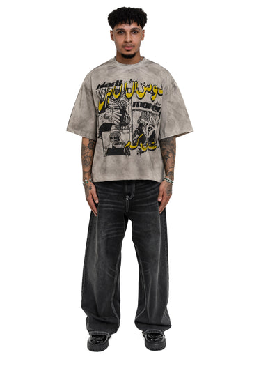 CRUSH THE PAIN TEE BEIGE