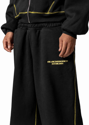 BLACKMONEY BLACK LINE YELLOW JOGGER