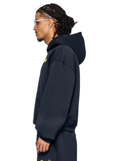 BMS NAVY SCUBA STAR YELLOW HOODIE