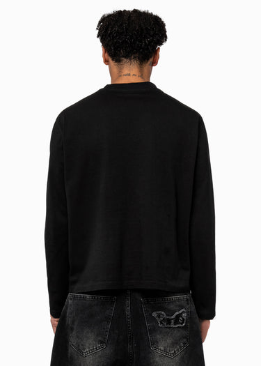BLACK CLEAN LONGSLEEVE - BMS