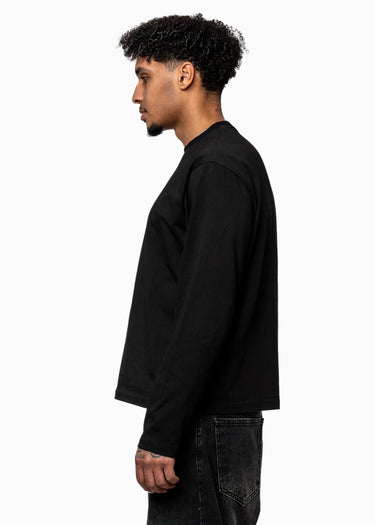 BLACK CLEAN LONGSLEEVE - BMS