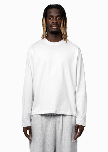 WHITE CLEAN LONGSLEEVE - BMS