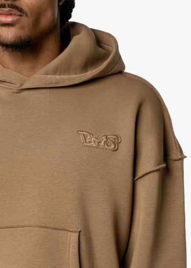 BMS PATCH - DARK BEIGE HOODIE