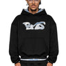 WAFFLE CAMO BLACK BABY BLUE HOODIE 45