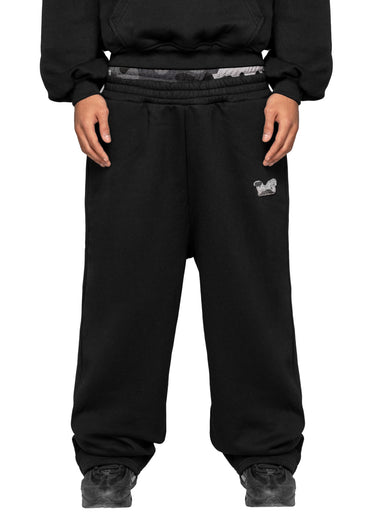 WAFFLE CAMO BLACK BLACK jogger-front