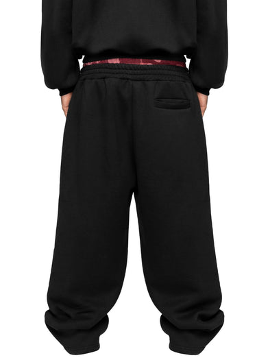 WAFFLE CAMO BLACK BORDEAUX JOGGER 55