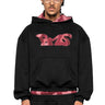 WAFFLE CAMO BLACK BORDEAUX HOODIE 61
