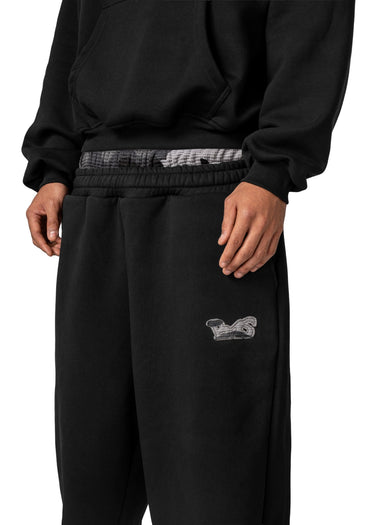 WAFFLE CAMO BLACK GREY JOGGER 97