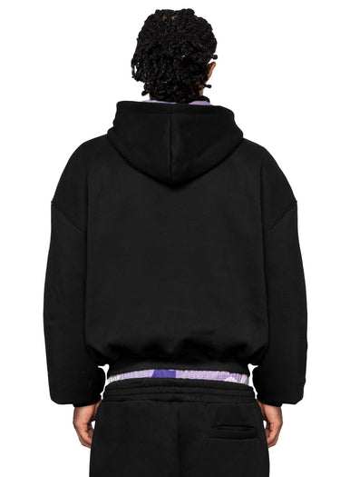 WAFFLE CAMO BLACK PURPLE HOODIE 75