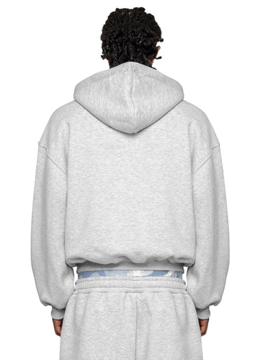 WAFFLE CAMO GREY BABY BLUE HOODIE Rücken