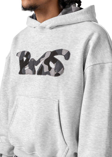 WAFFLE CAMO GREY BLACK HOODIE Detail